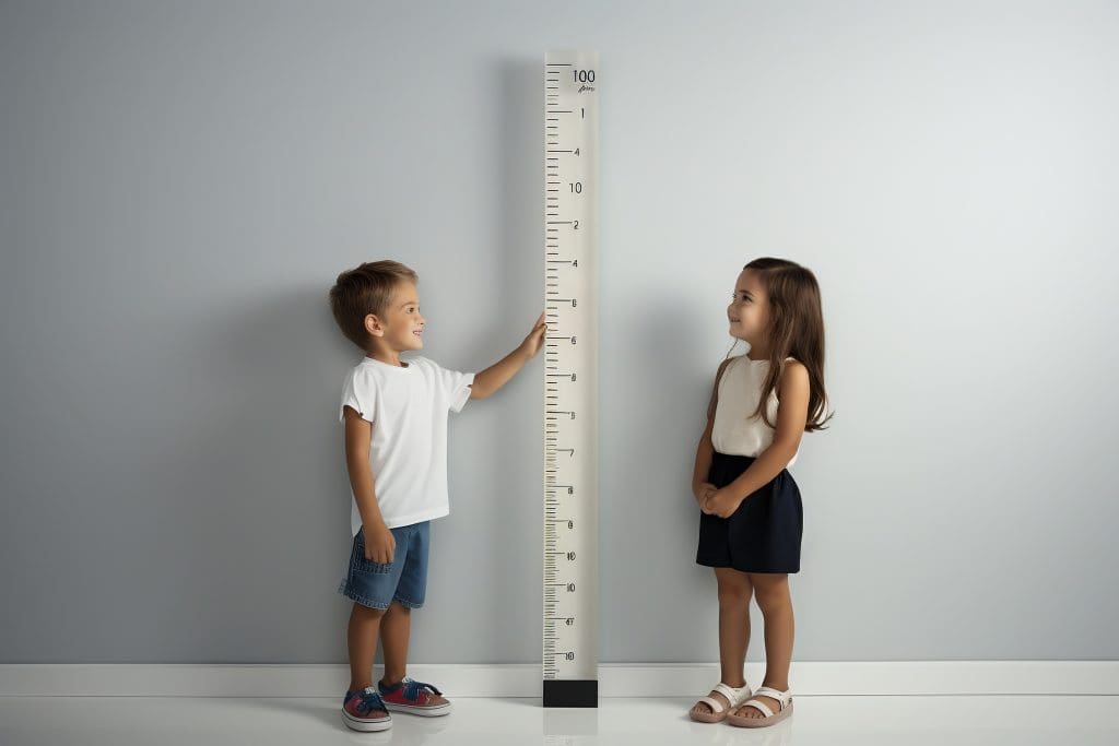 2 child checking height