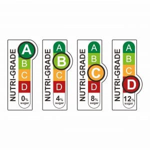Nutri grade label